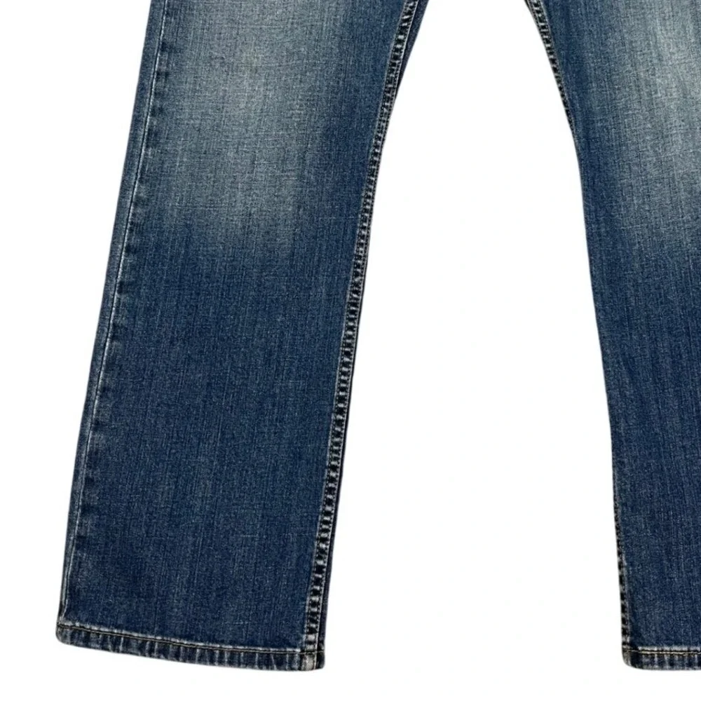 Levi's 514 Mens Jeans‎ 36x30 Regular Fit Blue Wash Denim Distressed